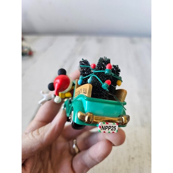 Enesco Mickey's trees truck car ornament vintage Xmas tree - Picture 4 of 10
